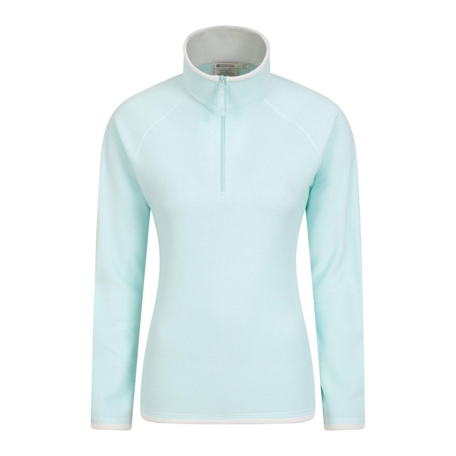 Mountain Warehouse - Montana FleeceOberteil mit halbem Reißverschluss, für Damen, Mint, Größe 34 von Mountain Warehouse