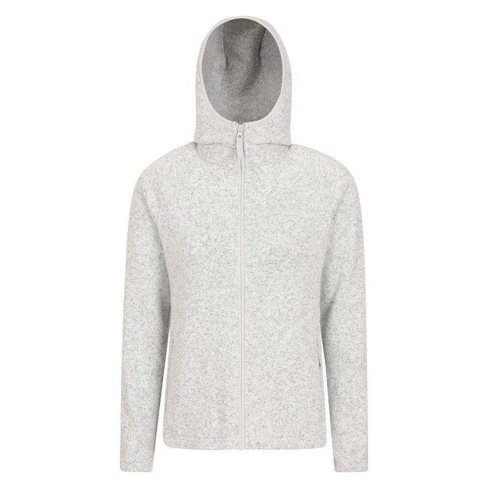 Mountain Warehouse - Nevis Hoodie mit durchgehendem Reißverschluss Durchgehender Reißverschluss, für Damen, Grau, Größe 36 von Mountain Warehouse