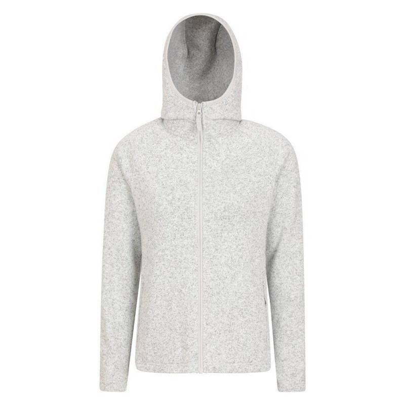 Nevis Hoodie Mit Durchgehendem Reißverschluss Durchgehender Reißverschluss Damen Grau 38 von Mountain Warehouse