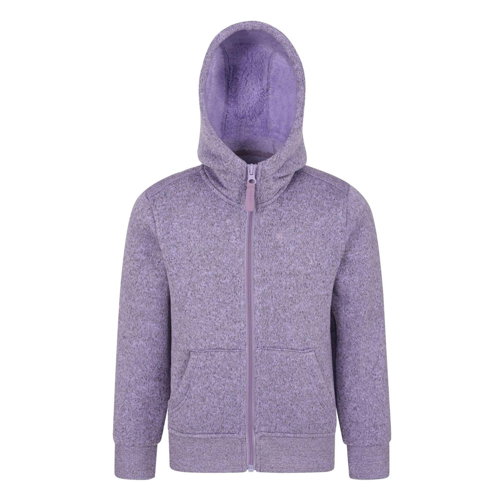 Mountain Warehouse - Nevis Kapuzenpullover, 116, Lila von Mountain Warehouse