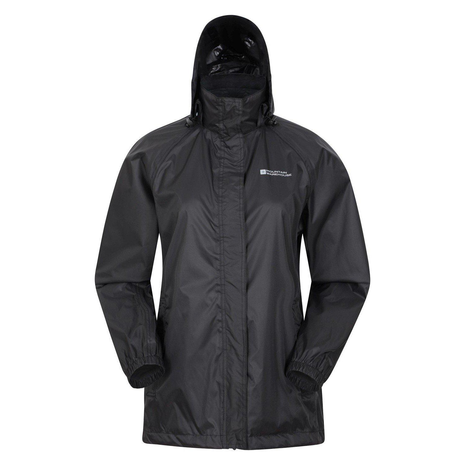 Mountain Warehouse - Pakka II Jacke Wasserfest, für Damen, Schwarz, Größe 38 von Mountain Warehouse