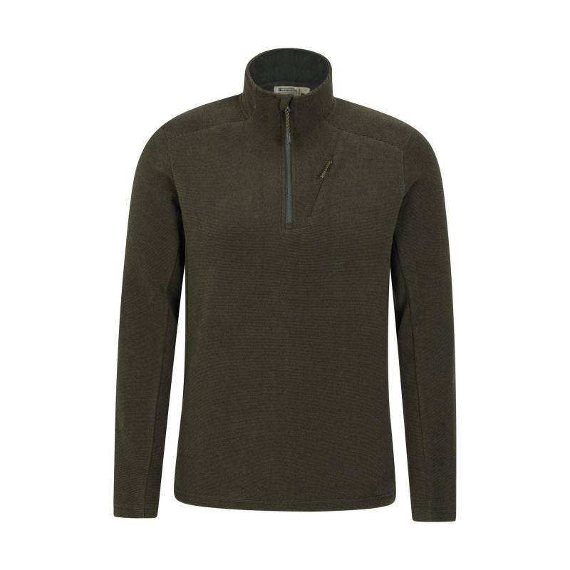 Ridge Fleeceoberteil Mit Halbem Reißverschluss Herren Khaki 3XL von Mountain Warehouse