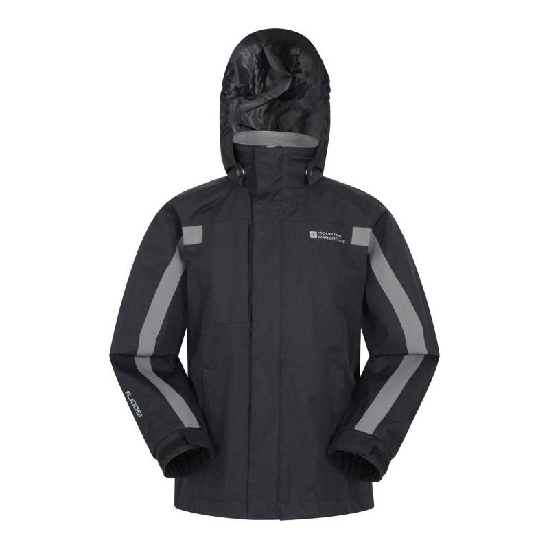 Samson Ii Jacke, Wasserfest Mädchen Schwarz 116 von Mountain Warehouse