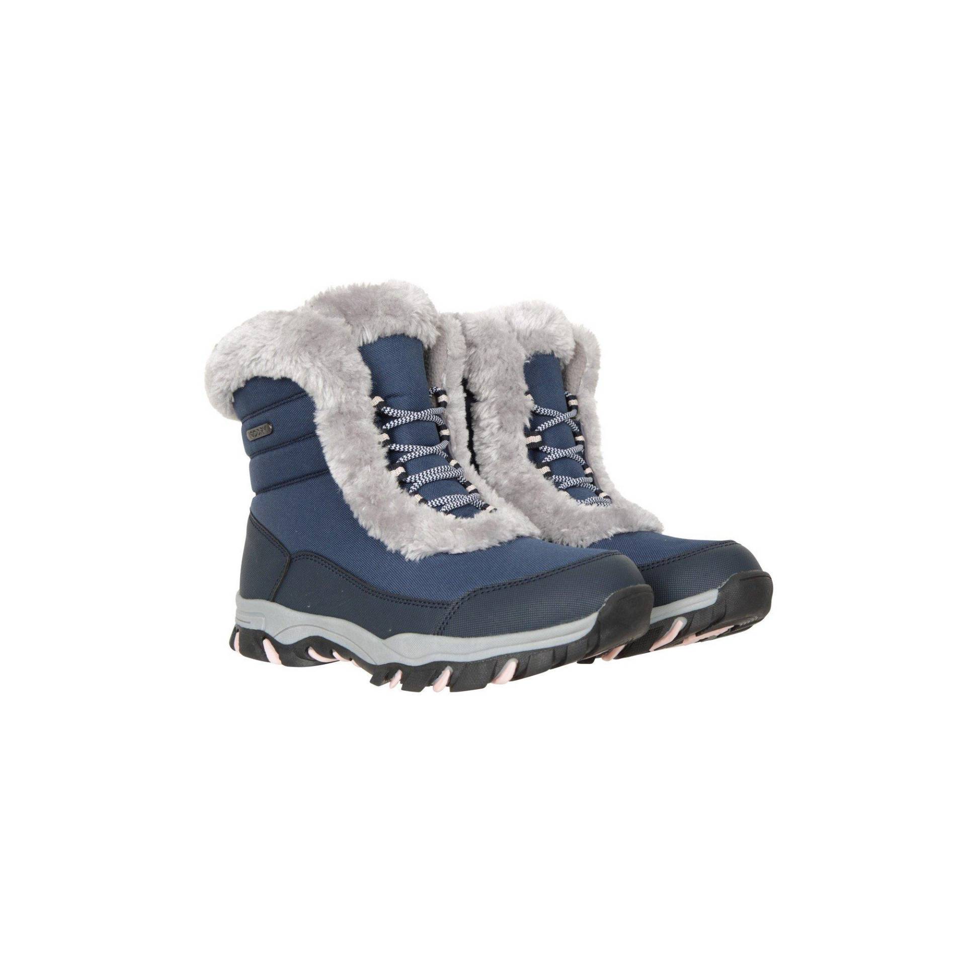 Mountain Warehouse - Schneestiefel Ohio, Thermisches Material, für Damen, Blau, Größe 38 von Mountain Warehouse