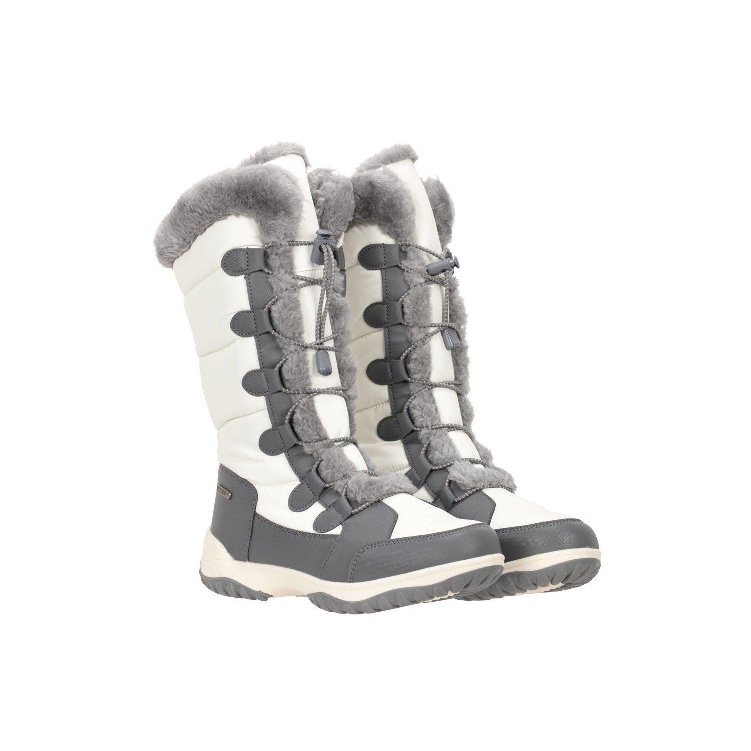 Schneestiefel Snowflake Extreme, Lang Damen Weiss 37 von Mountain Warehouse