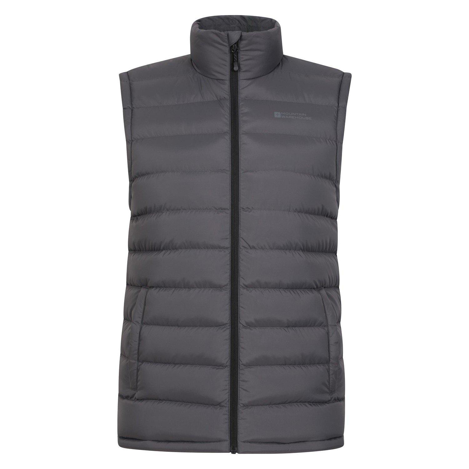 Mountain Warehouse - Seasons II Weste Wattiert, für Herren, Charcoal Black, Größe M von Mountain Warehouse