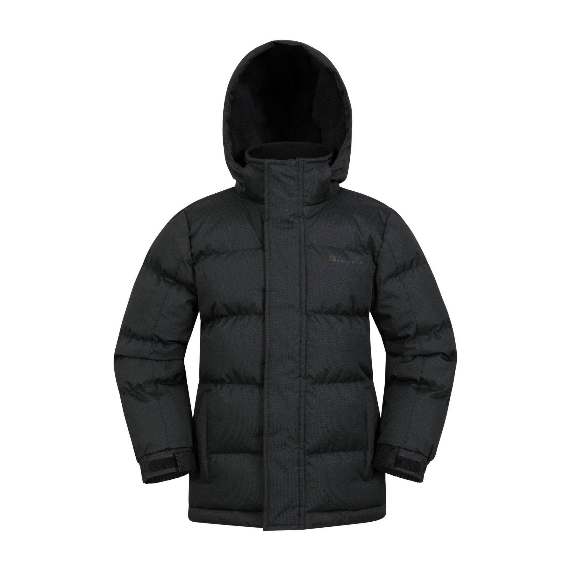 Snow Ii Steppjacke Wasserbeständig Mädchen Schwarz 116 von Mountain Warehouse