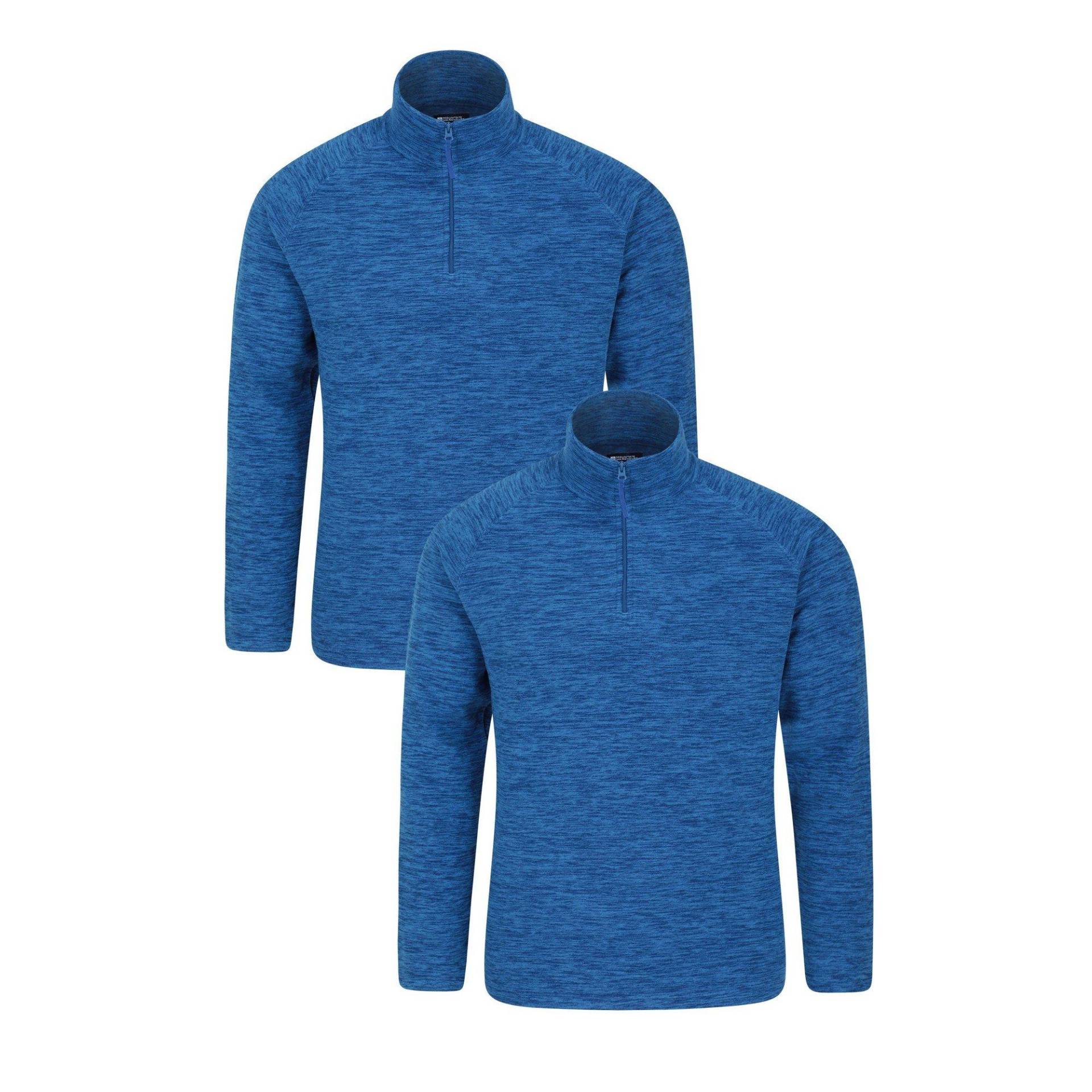 Snowdon Fleeceoberteil (2erpack) Herren Blau M von Mountain Warehouse