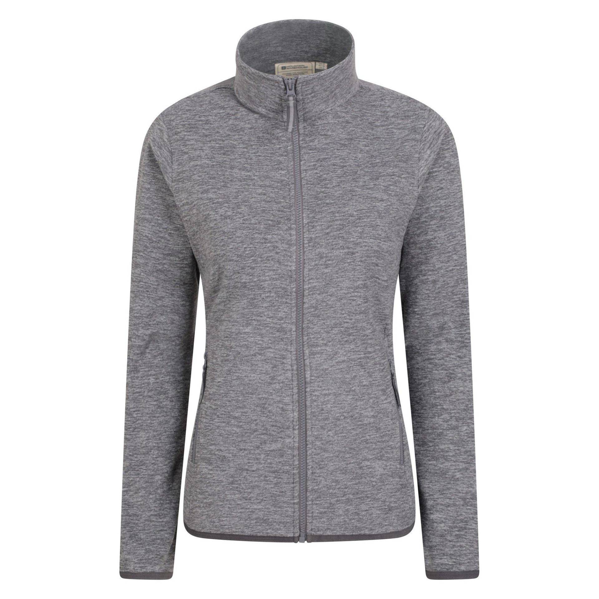 Snowdon Ii Fleecejacke Durchgehender Reißverschluss Damen Grau 38 von Mountain Warehouse