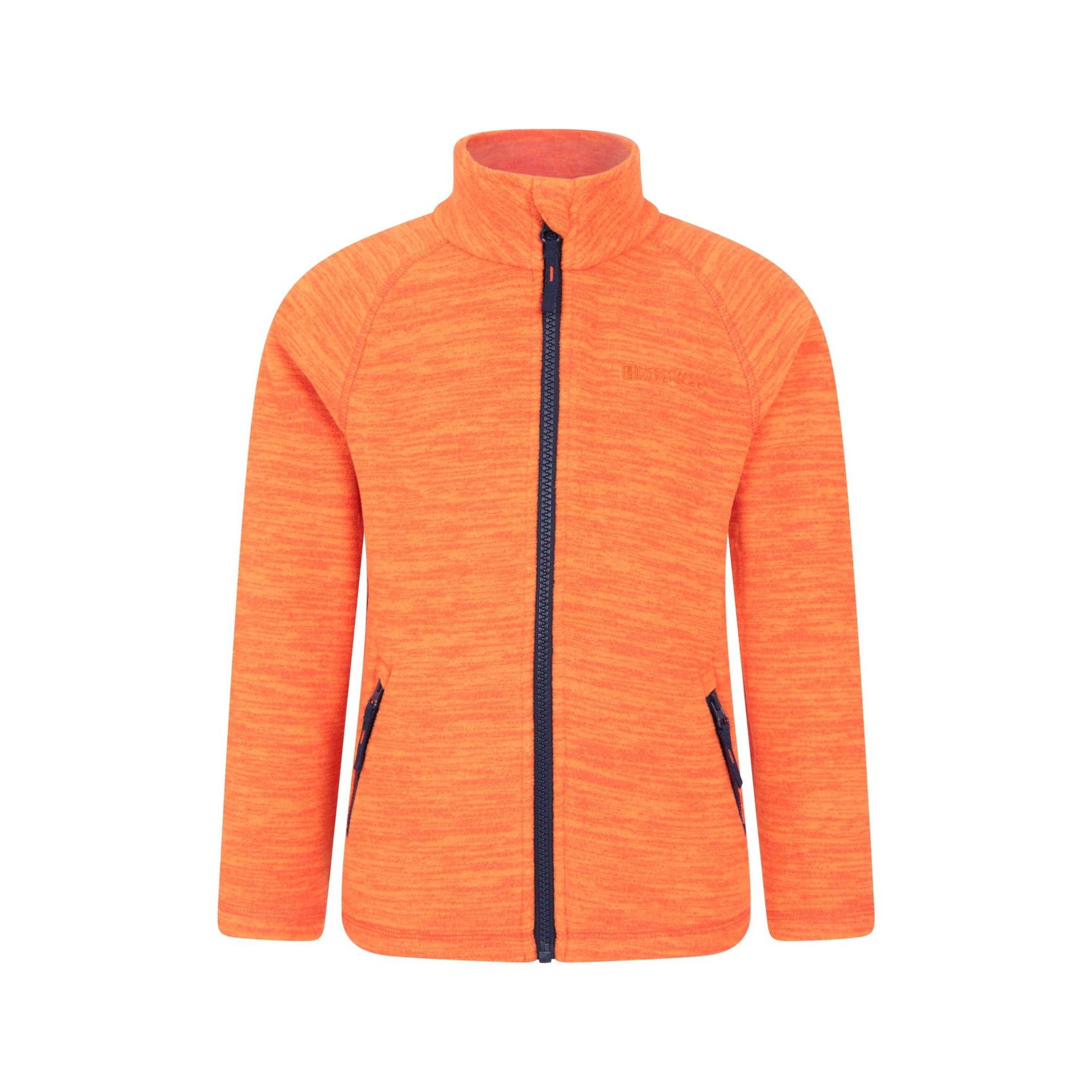 Snowdonia Fleecejacke Jungen Orange 104 von Mountain Warehouse