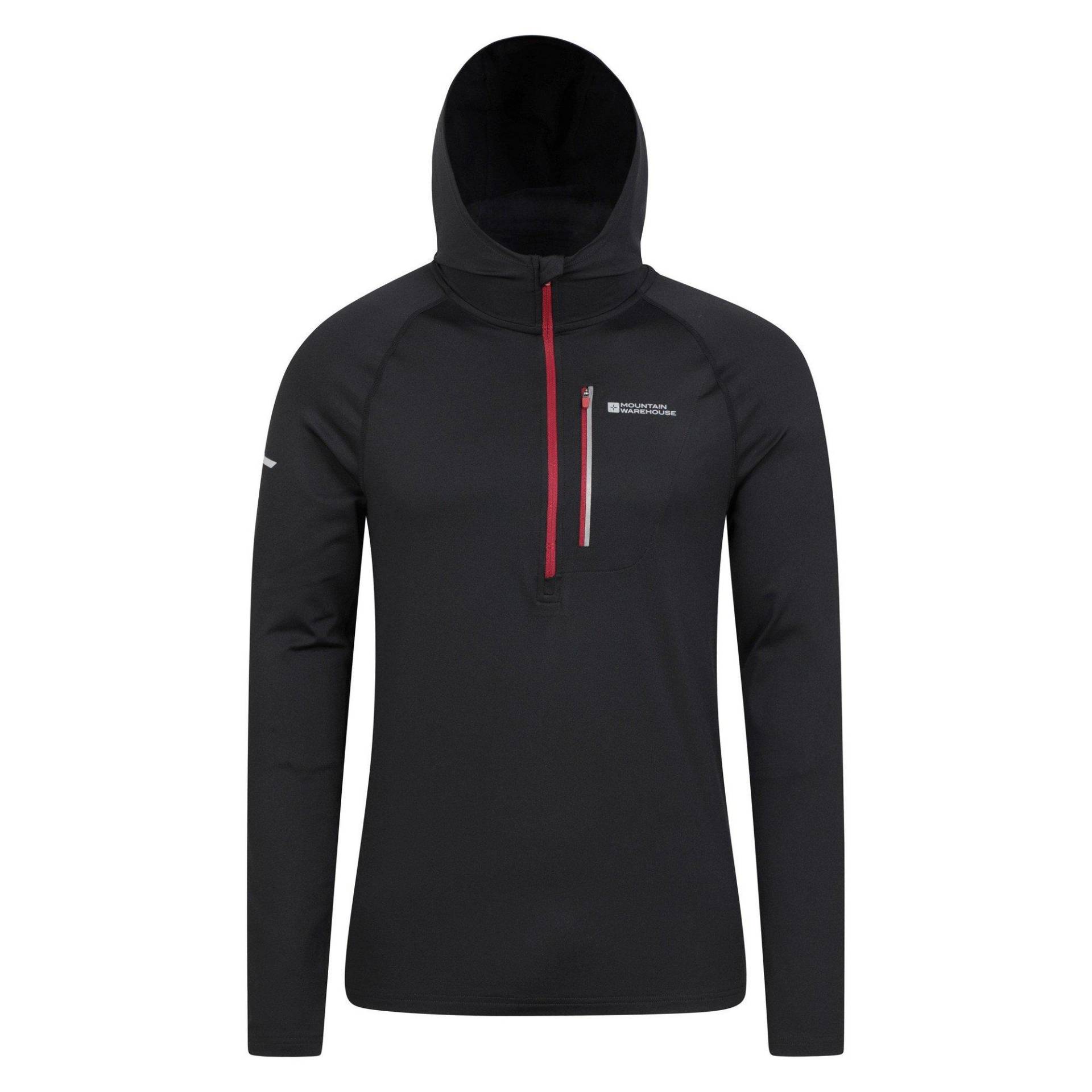 Solo Kapuzenpullover Recyceltes Material Herren Schwarz L von Mountain Warehouse