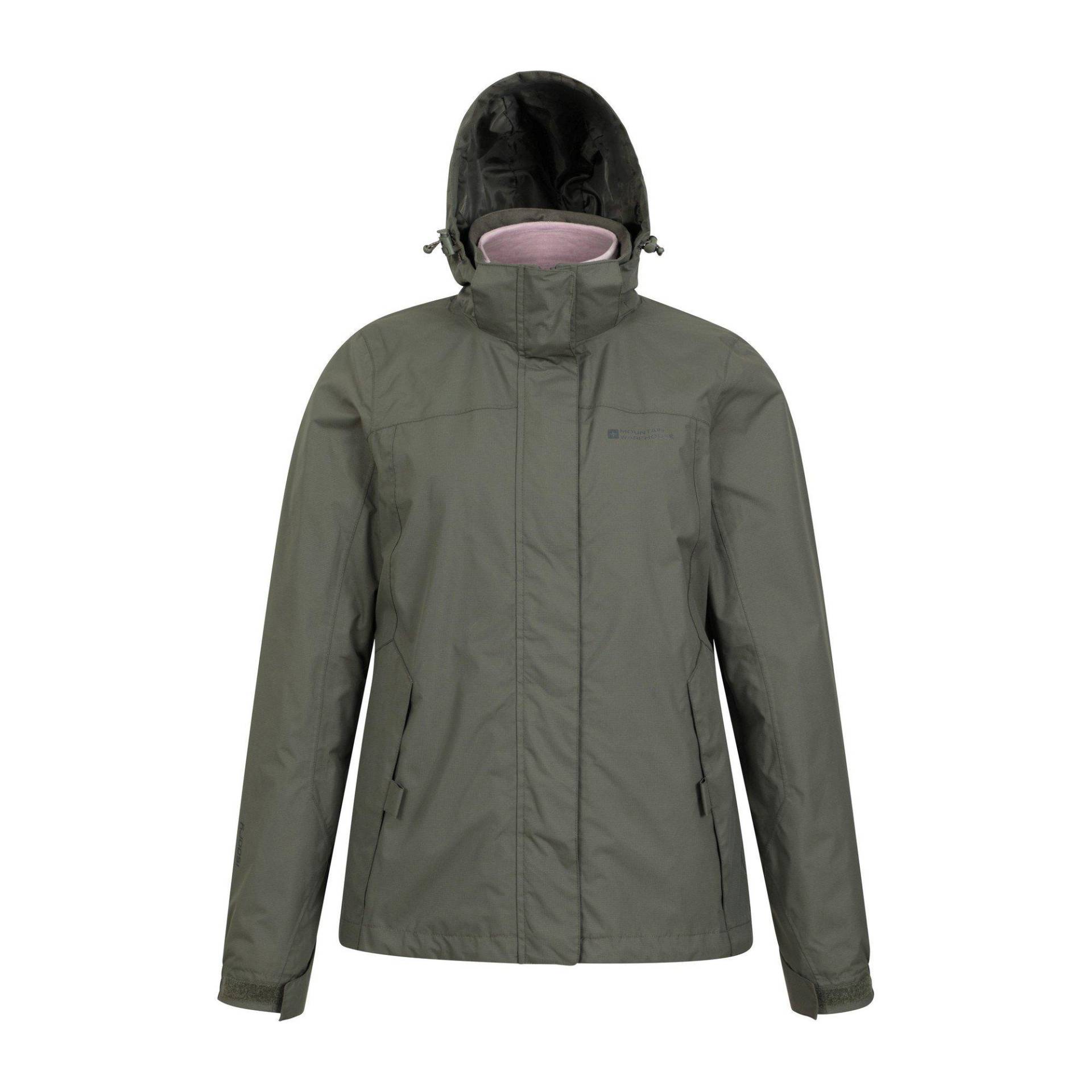 Mountain Warehouse - Storm Jacke, wasserfest 3 in 1, für Damen, Grün, Größe 36 von Mountain Warehouse