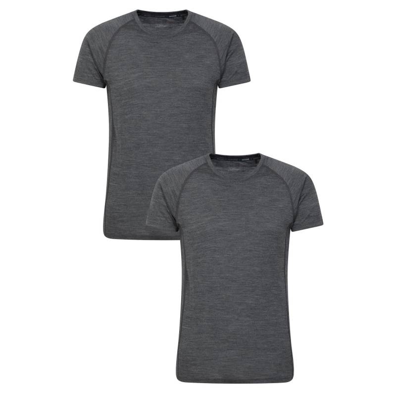 Summit Tshirt (2erpack) Herren Grau XS von Mountain Warehouse