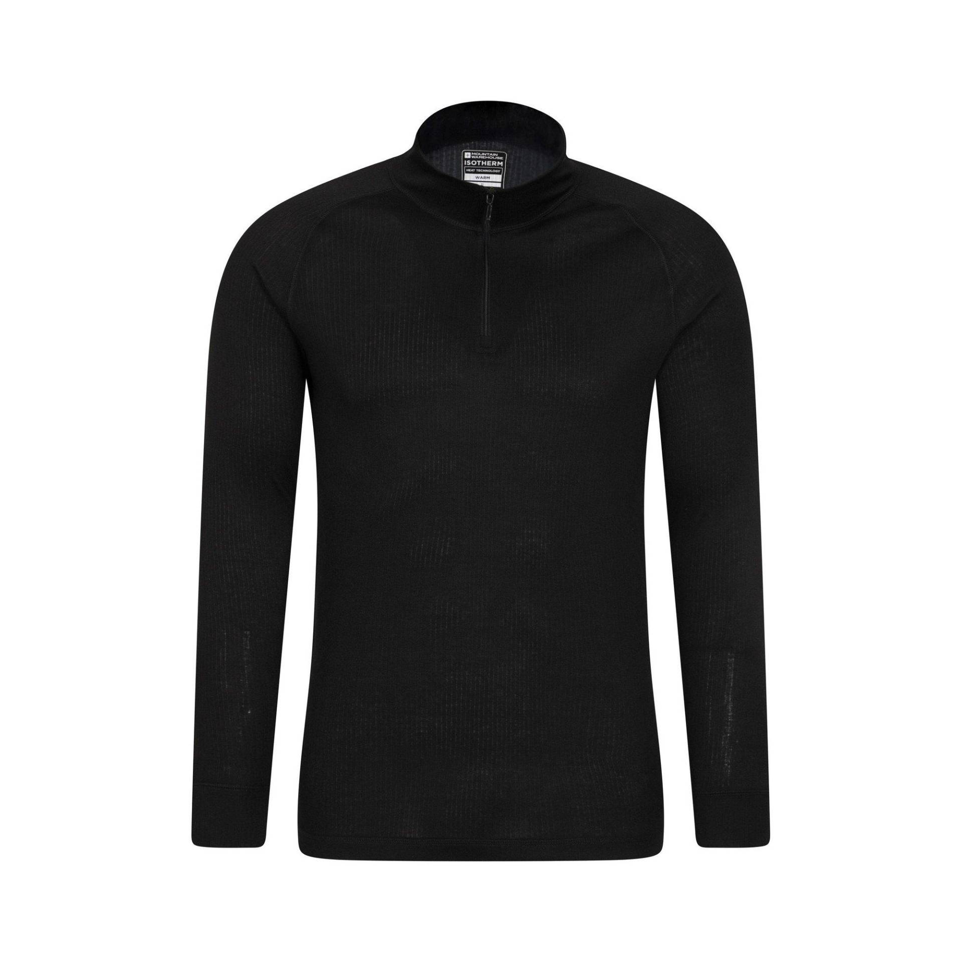 Talus Thermotop Reißverschluss Langärmlig Herren Schwarz 3XL von Mountain Warehouse