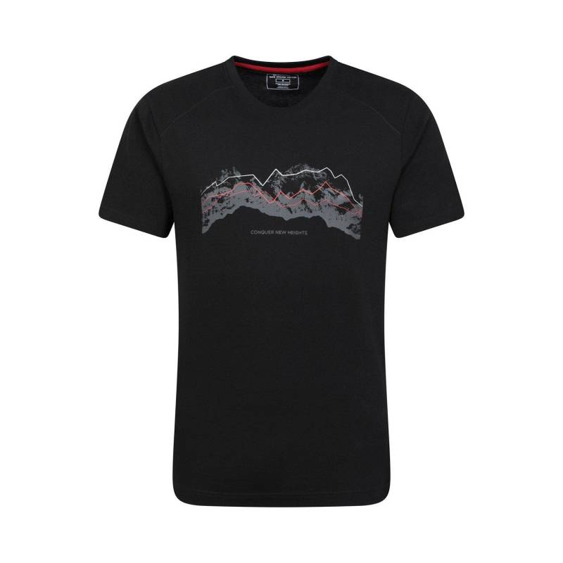 Tech Mountains Tshirt Herren Schwarz XXS von Mountain Warehouse