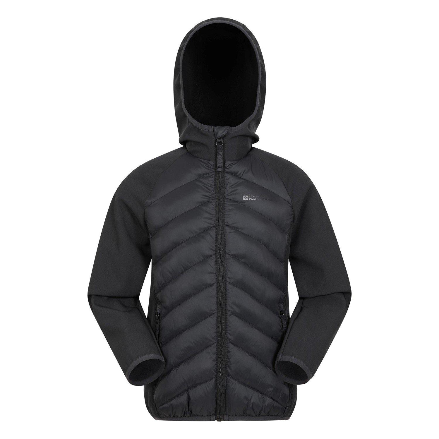 Techy Turbine Steppjacke Mädchen Schwarz 116 von Mountain Warehouse