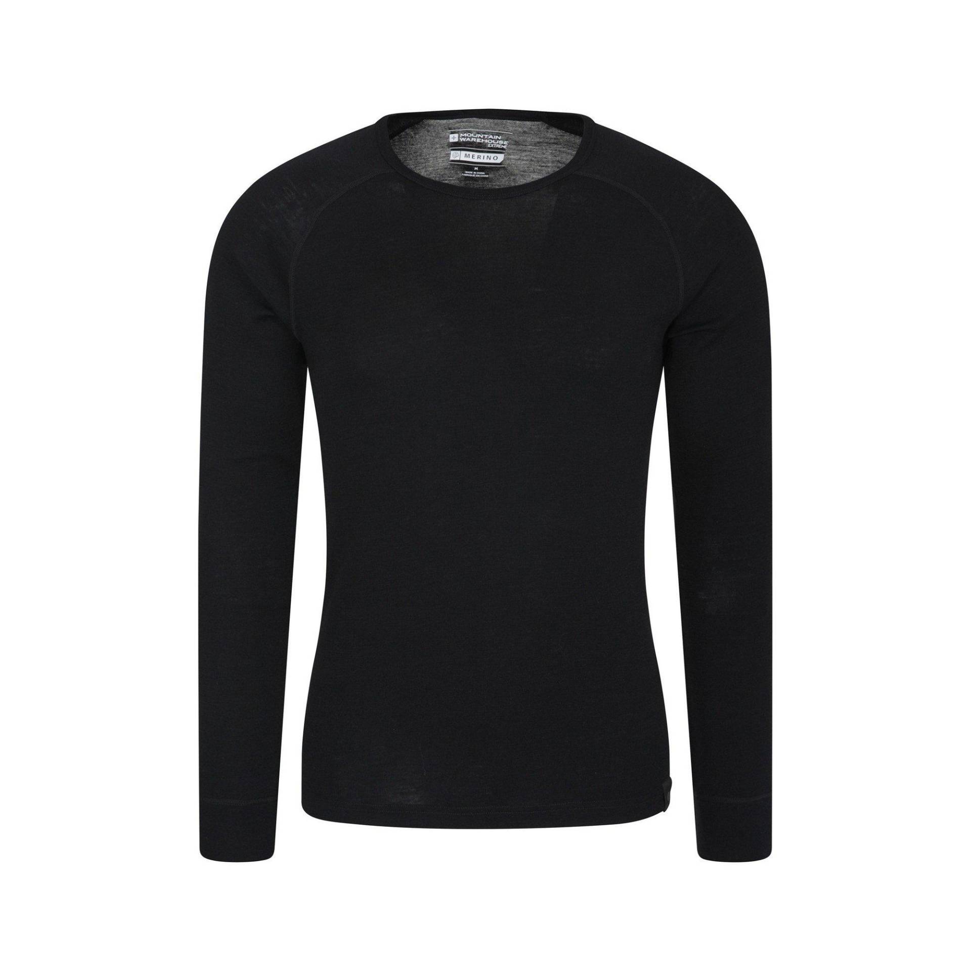 Thermotop Langärmlig Herren Schwarz XXS von Mountain Warehouse