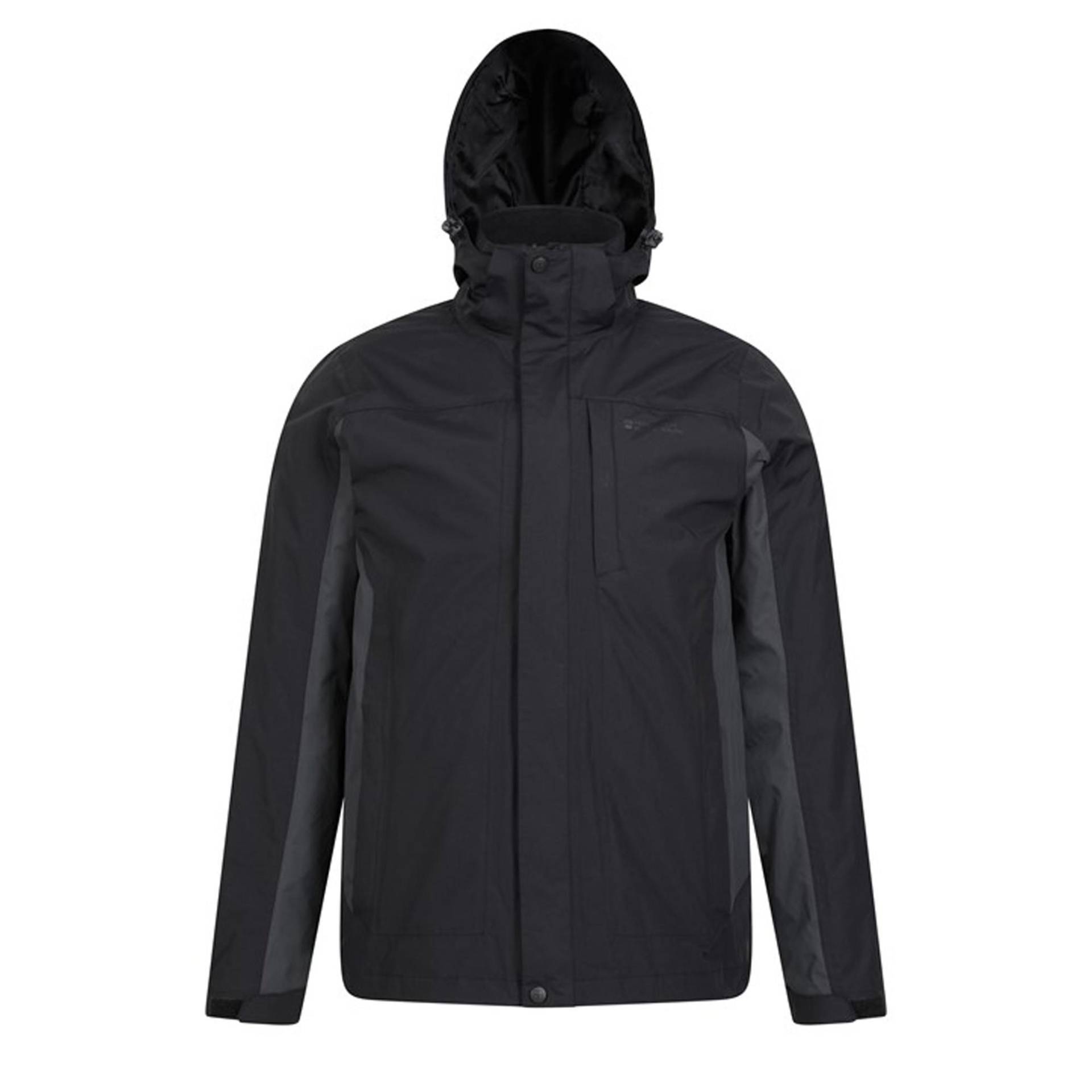 Mountain Warehouse - Thunderstorm Jacke, wasserfest 3 in 1, für Herren, Grau, Größe XS von Mountain Warehouse