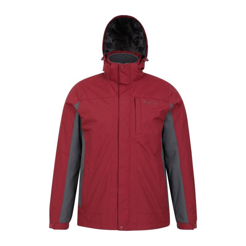 Thunderstorm Jacke, Wasserfest 3 In 1 Herren Rot Bunt S von Mountain Warehouse