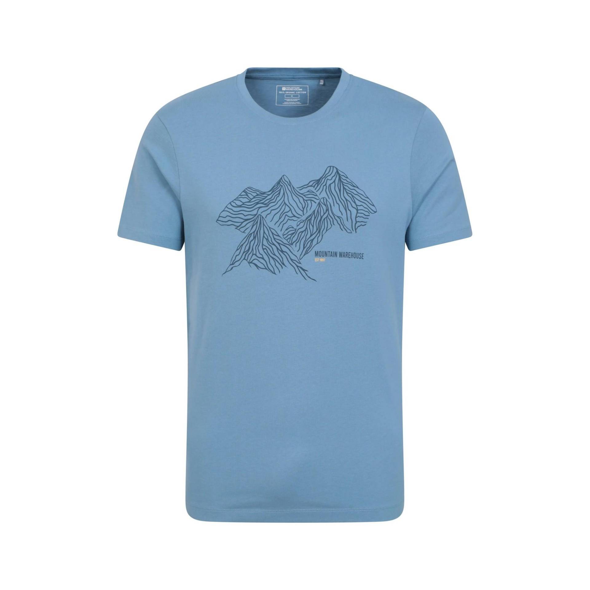 Tshirt Herren Blau M von Mountain Warehouse