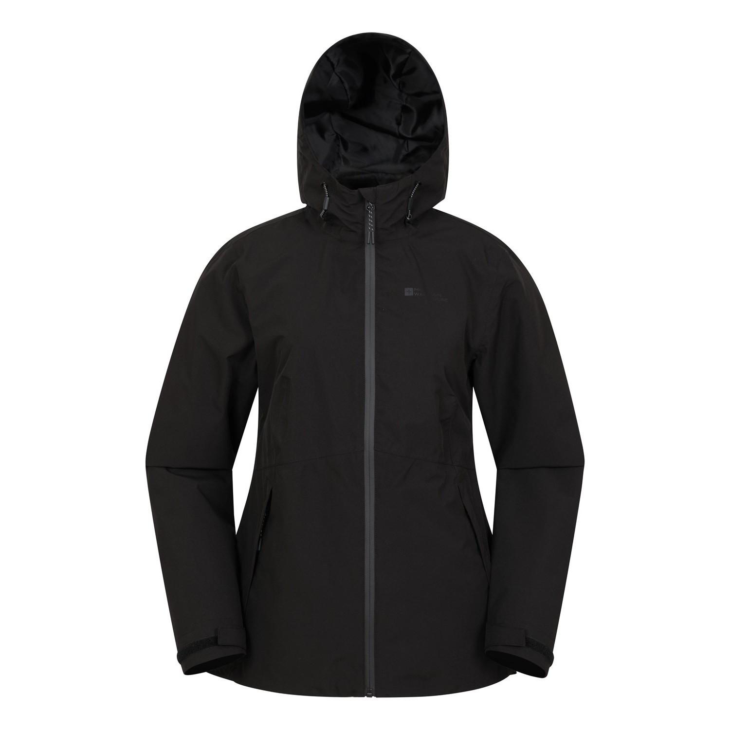 Vancouver Ii Jacke, Wasserfest Damen Schwarz 36 von Mountain Warehouse