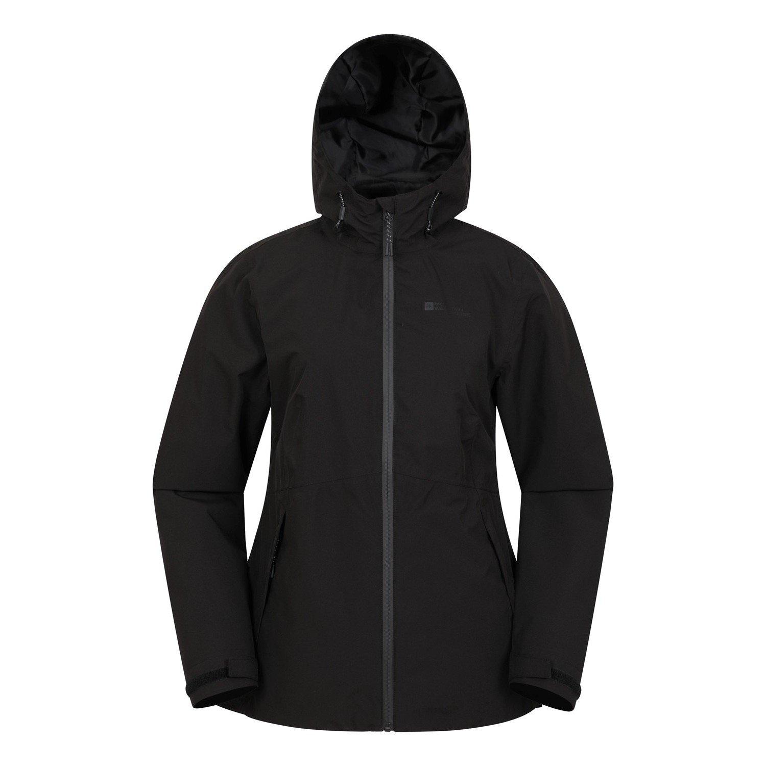 Vancouver Ii Jacke, Wasserfest Damen Schwarz 40 von Mountain Warehouse