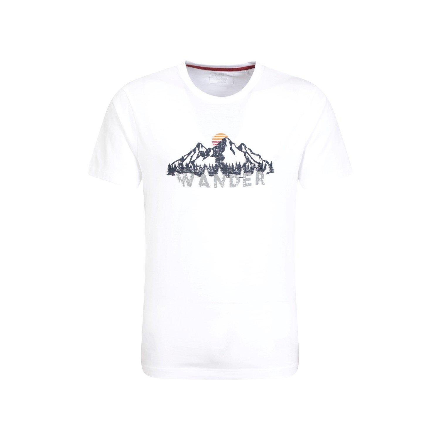 Wander Tshirt Herren Weiss 3XL von Mountain Warehouse