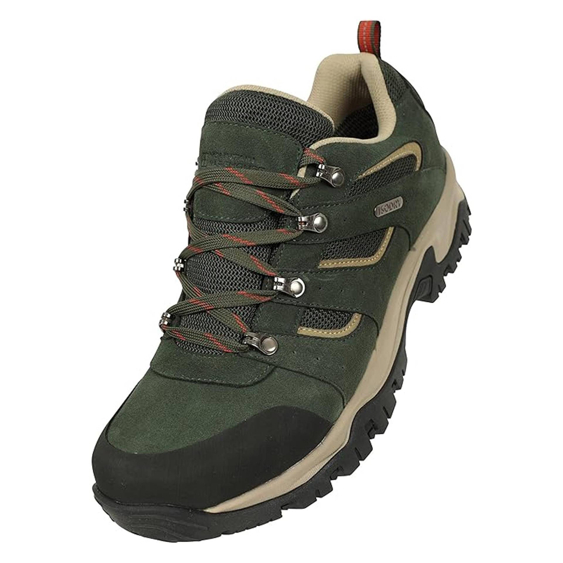 Wanderschuhe Voyage, Wildleder Herren Khaki 40 von Mountain Warehouse