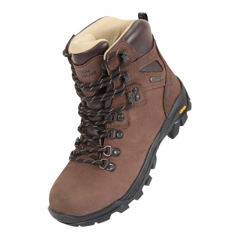 Wanderstiefel Odyssey Extreme, Nubukleder Damen Braun 36 von Mountain Warehouse