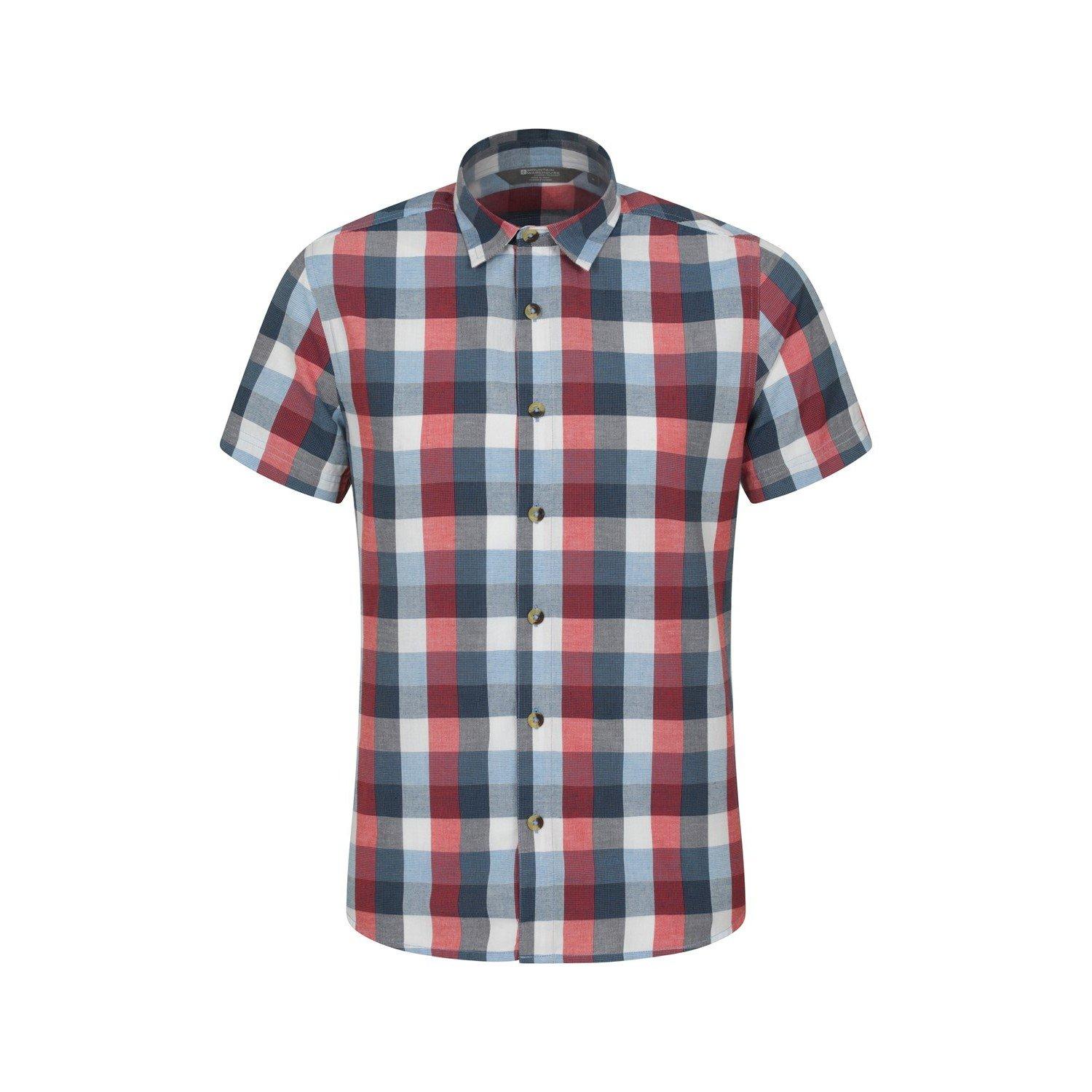 Weekender Hemd Herren Rot Bunt S von Mountain Warehouse