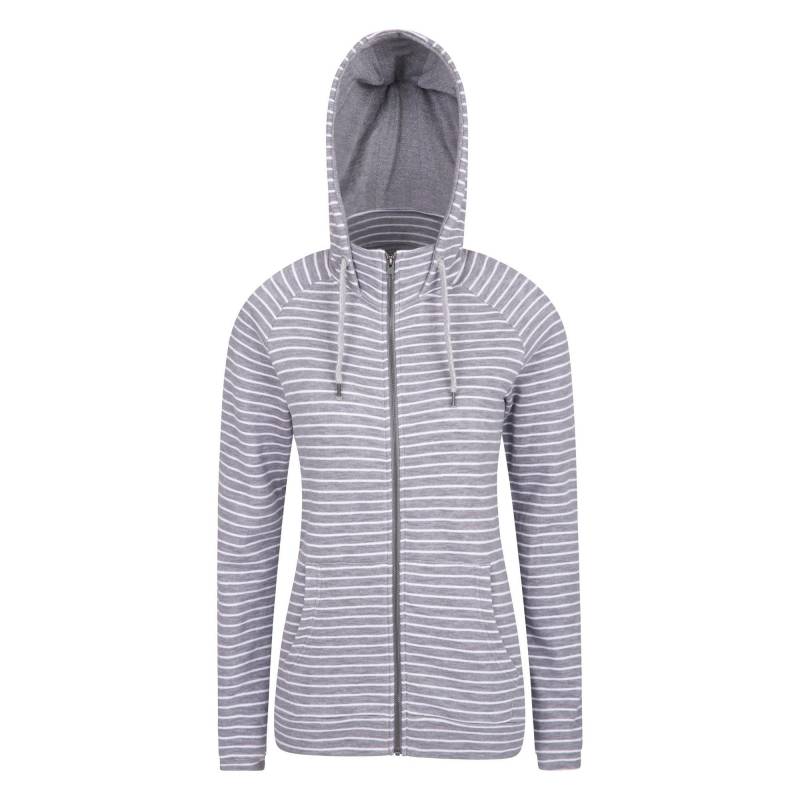 Woolamai Hoodie Mit Durchgehendem Reißverschluss Damen Grau 34 von Mountain Warehouse