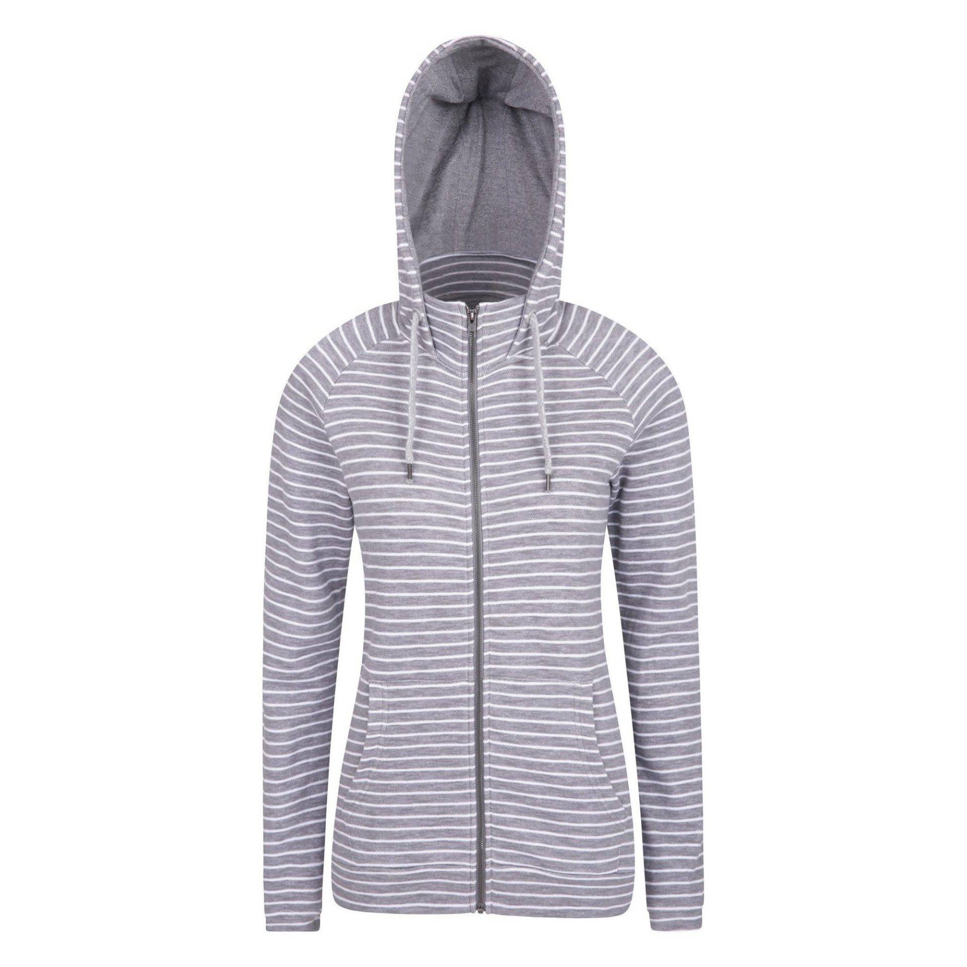 Woolamai Hoodie Mit Durchgehendem Reißverschluss Damen Grau 36 von Mountain Warehouse