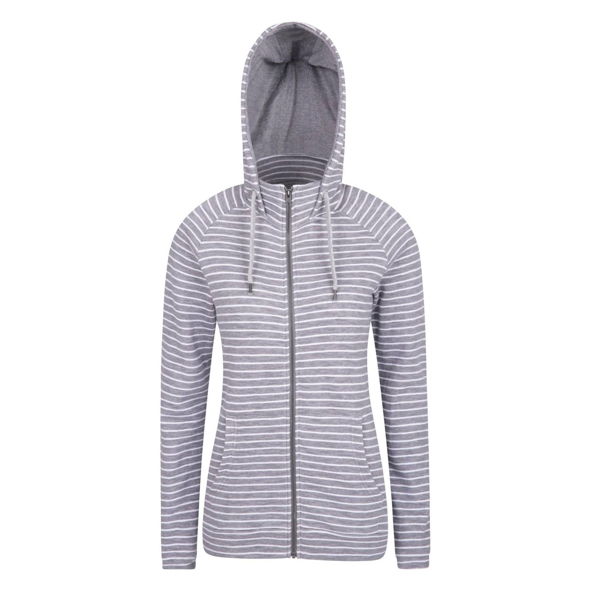 Woolamai Hoodie Mit Durchgehendem Reißverschluss Damen Grau 42 von Mountain Warehouse