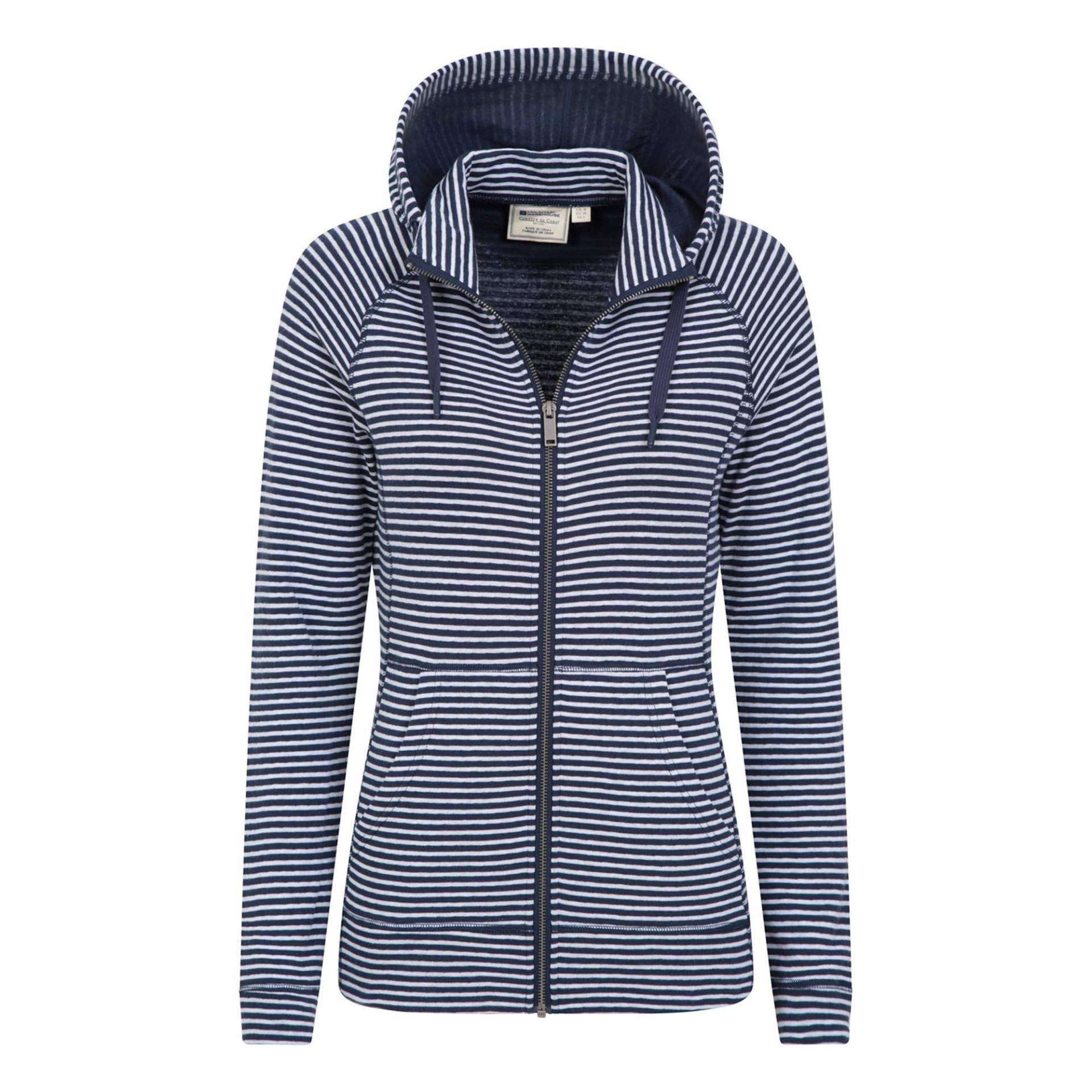 Woolamai Hoodie Mit Durchgehendem Reißverschluss Damen Marine 46 von Mountain Warehouse