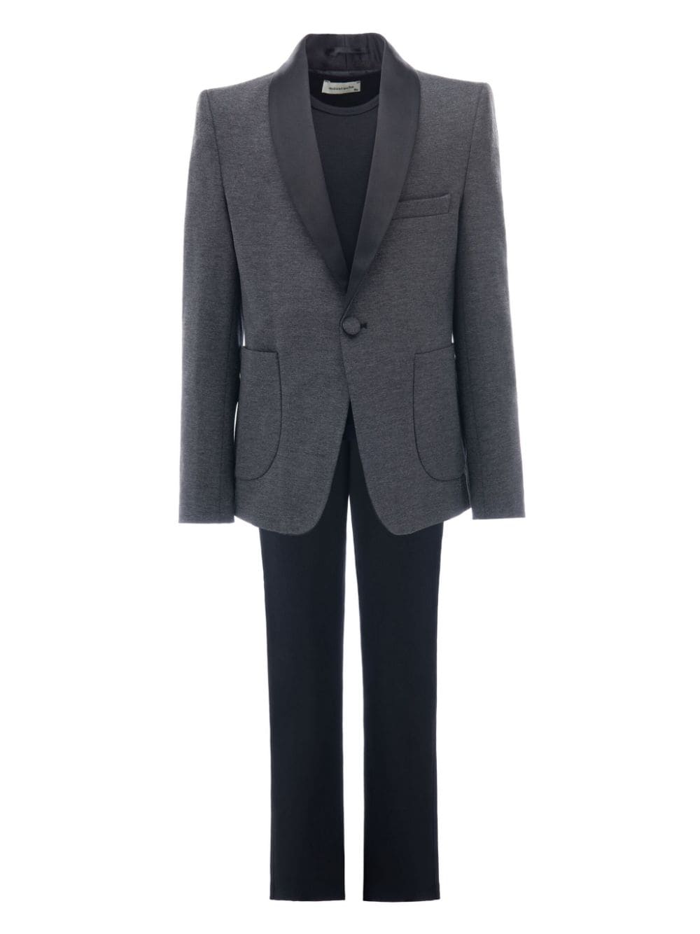 Moustache Olivero mélange-effect suit - Grey von Moustache