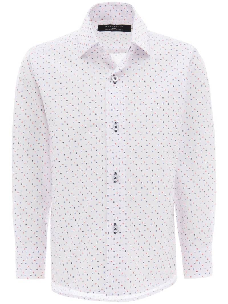 Moustache circle print shirt - White von Moustache