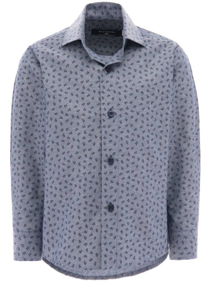 Moustache dandelion-print dress shirt - Grey von Moustache