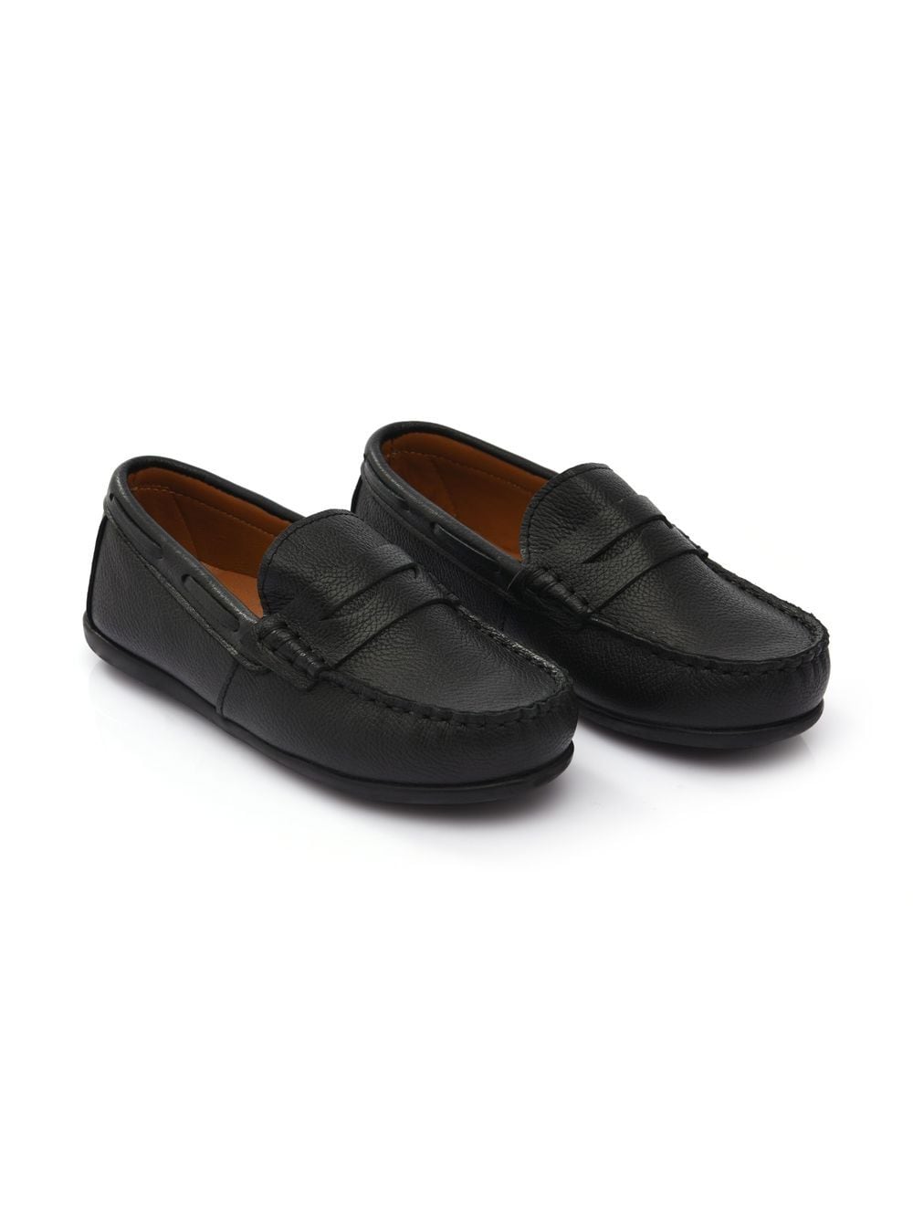 Moustache faux leather penny loafers - Black von Moustache