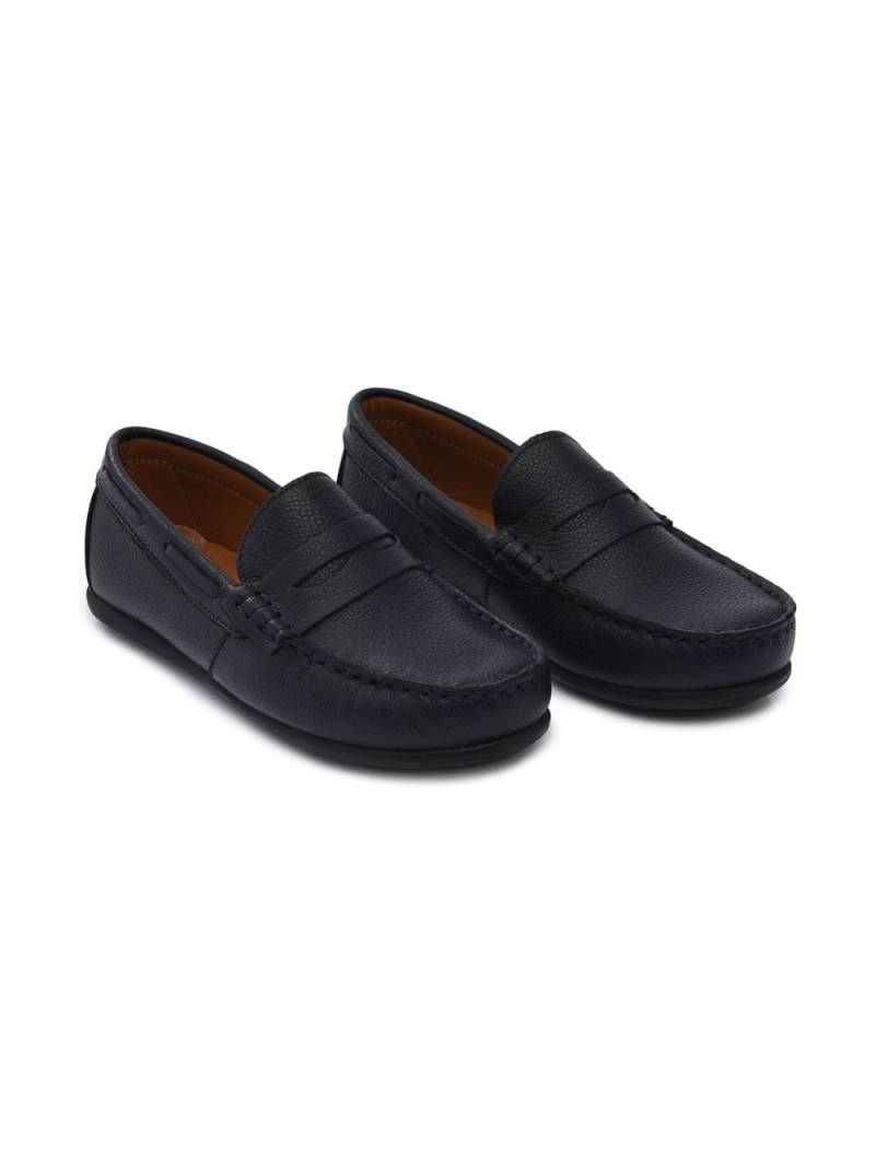 Moustache faux leather penny loafers - Blue von Moustache