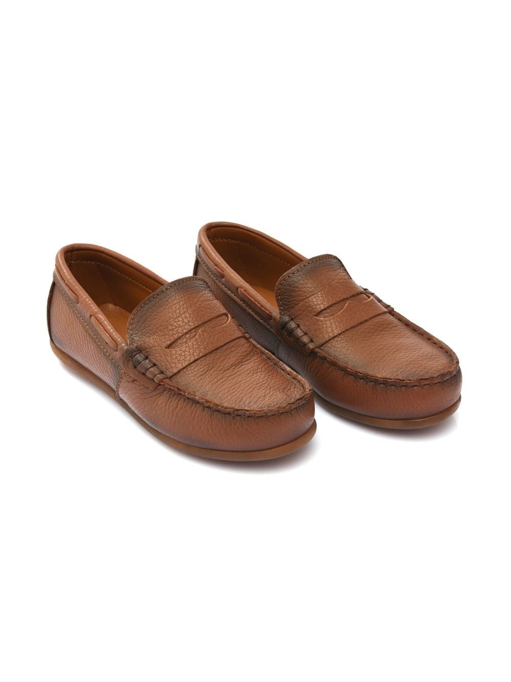 Moustache leather penny loafers - Brown von Moustache