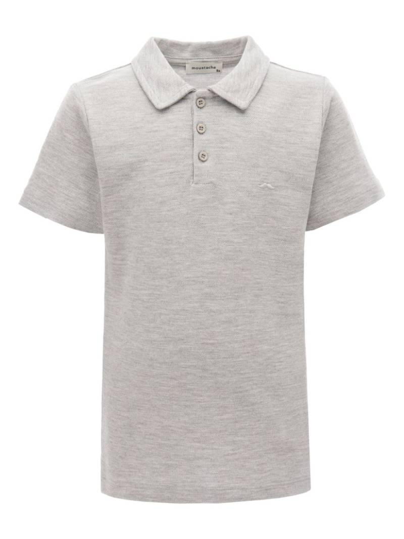 Moustache mélange-effect polo shirt - Grey von Moustache