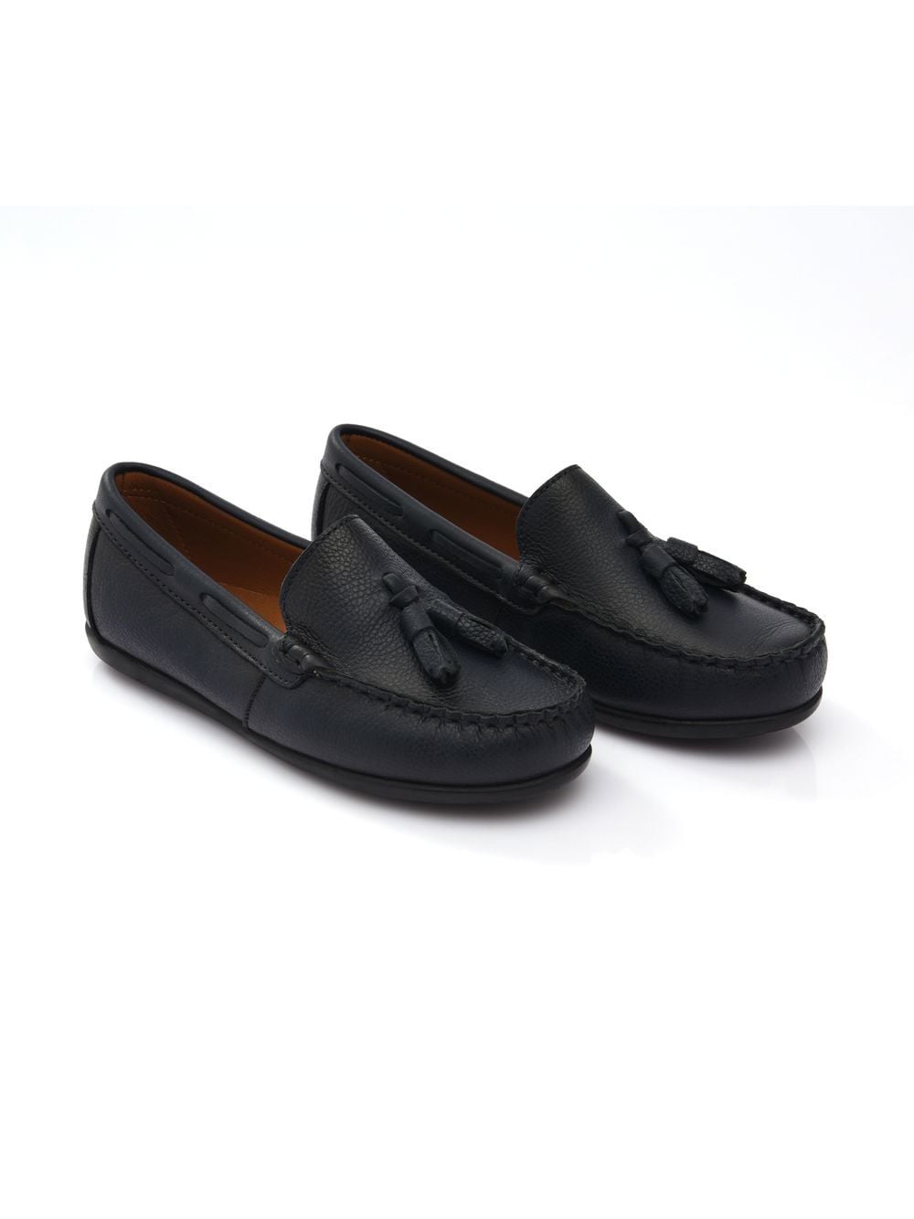 Moustache tassel-front faux leather loafers - Blue von Moustache