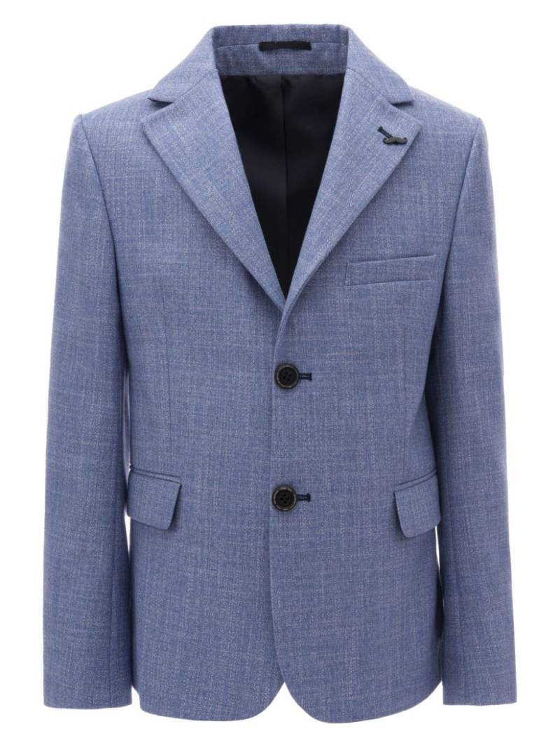 Moustache tweed single-breasted blazer - Blue von Moustache