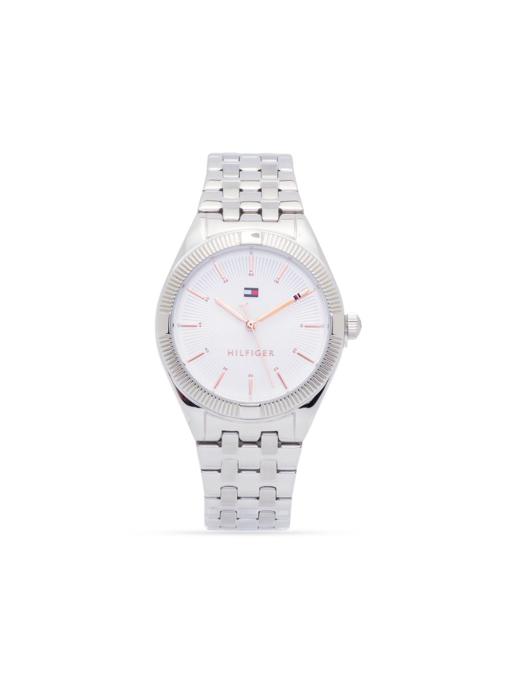 Tommy Hilfiger fluted-bezel quartz 33mm - White von Tommy Hilfiger