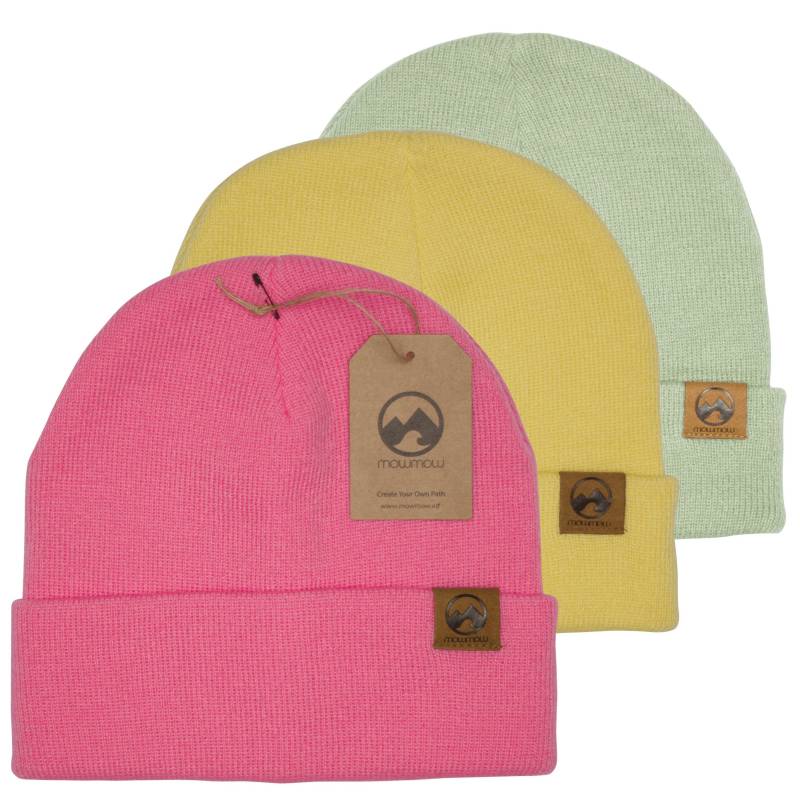 Trio Pack Beanies Freestyle (pink/yellow/green) Herren Multicolor ONE SIZE von MowMow