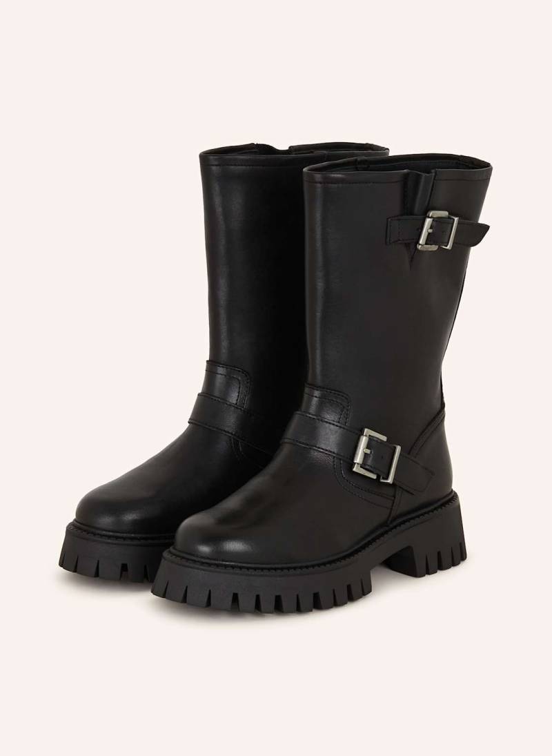 Mrs & Hugs Biker Boots schwarz von Mrs & HUGS