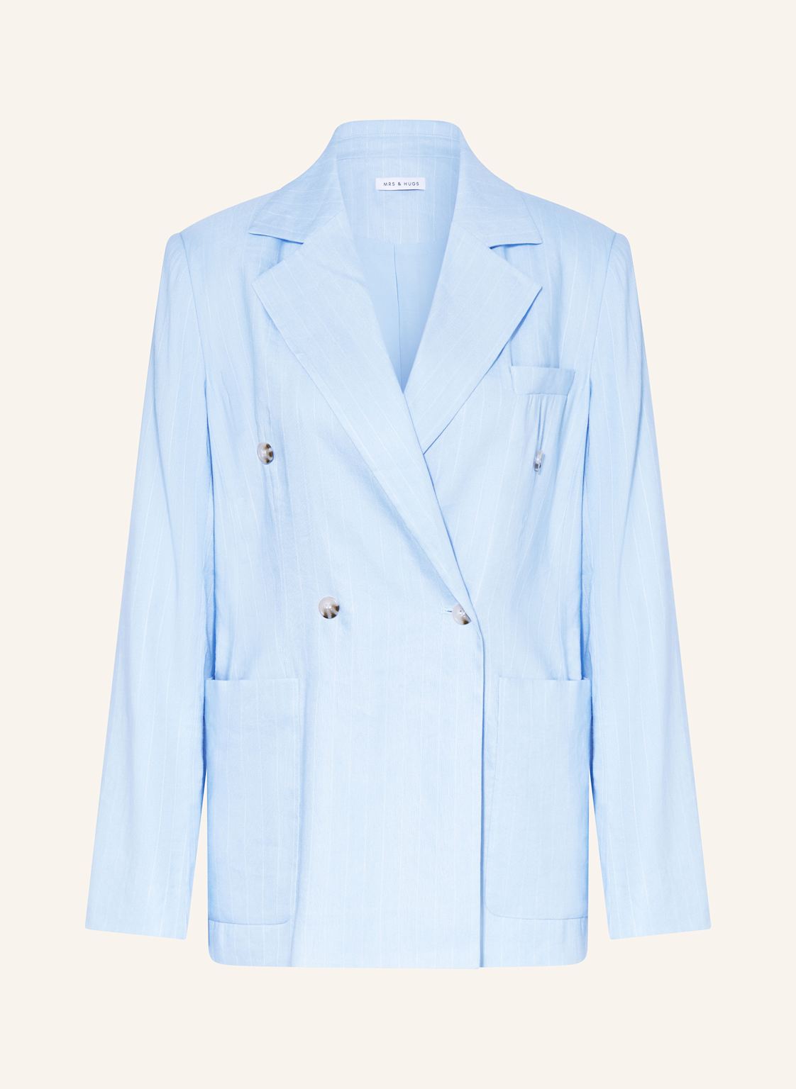 Mrs & Hugs Blazer Mit Leinen blau Mrs & Hugs Blazer Mit Leinen blau von Mrs & HUGS