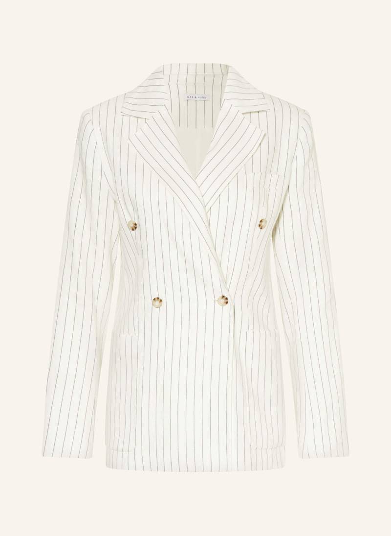Mrs & Hugs Blazer Mit Leinen weiss von Mrs & HUGS