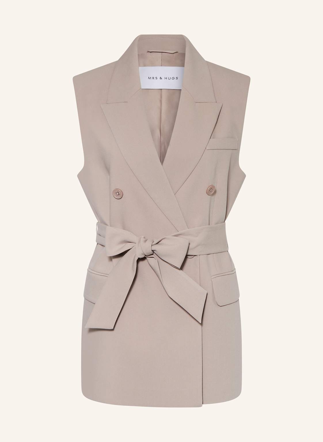 Mrs & Hugs Blazerweste beige Mrs & Hugs Blazerweste beige von Mrs & HUGS