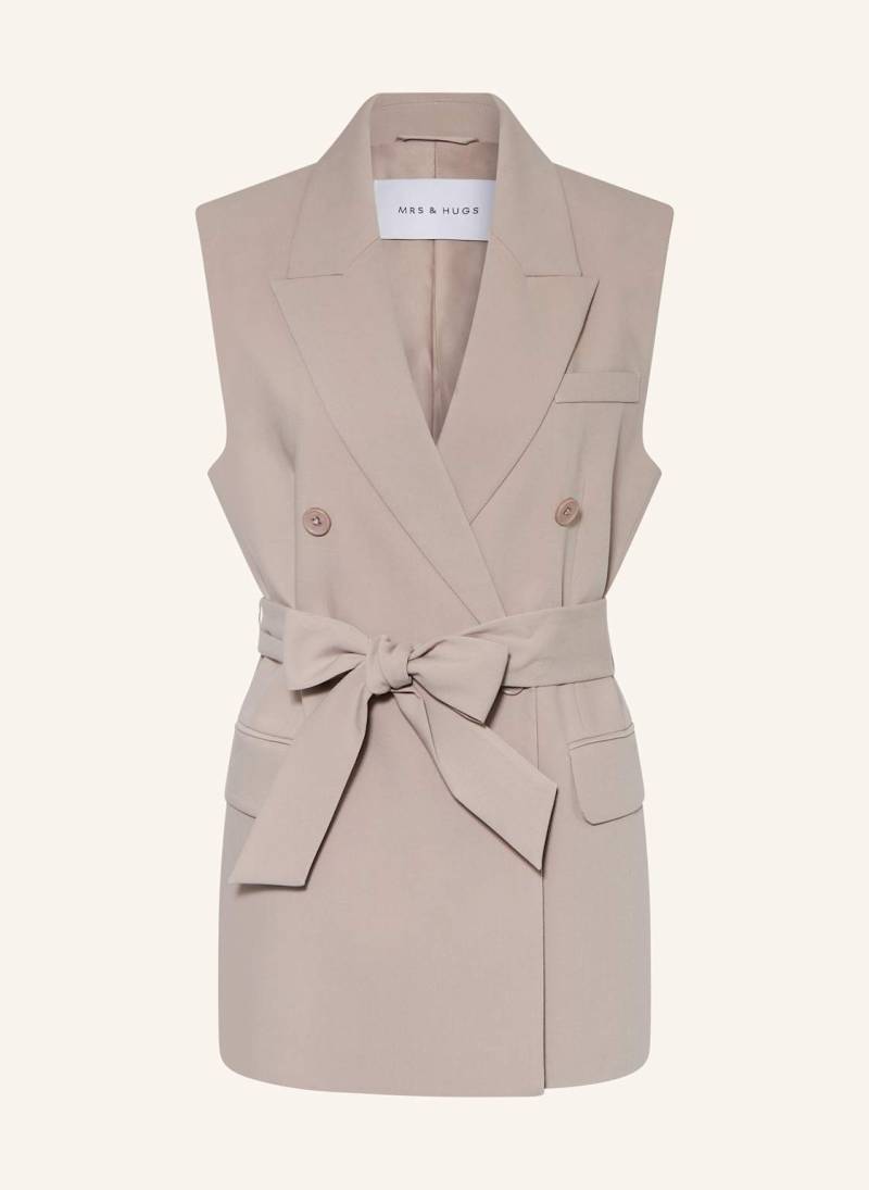 Mrs & Hugs Blazerweste beige Mrs & Hugs Blazerweste beige von Mrs & HUGS